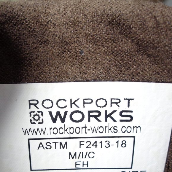 Rockport Size 11 M SAILING CLUB Leather New Men's Steel Toe Boat Work Shoes - Picture 14 of 14